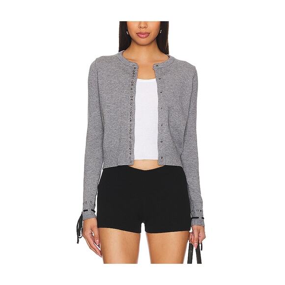 Jaded London 'Sienna' Grey Viscose Cardigan Size S - Picture 1 of 4